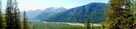 High Creek Falls - panorama from the top