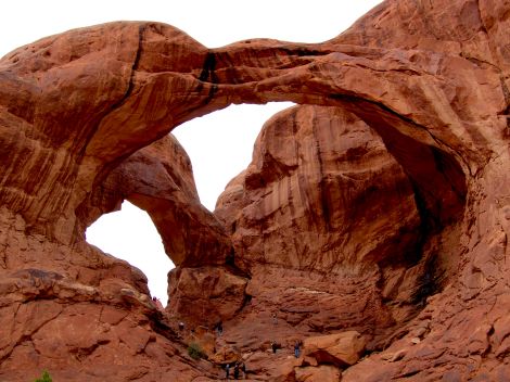 The Double Arch in the Windows Section of Arches National Park